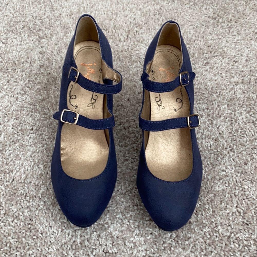 4 inches purple heels in 7.5